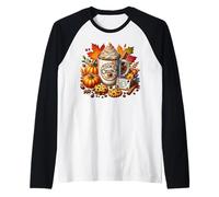 Funny Fall Coffee Mug for Autumn Women Cookie Crunch Coffee Maglia con Maniche Raglan