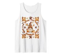 Funny Fall Quote for Women Pumpkin Spice Coffee Autumn GNOME Canotta