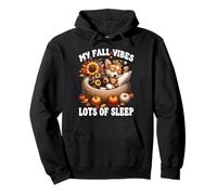 Funny Fall Saying for Corgi Mom Dad Autumn Vibes Cozy Season Felpa con Cappuccio
