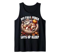 Funny Fall Saying for Husky Dad And Husky Mom Autumn Sleep Canotta
