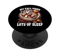 Funny Fall Saying For Husky Dad And Husky Mom Autumn Sleep PopSockets PopGrip Adesivo