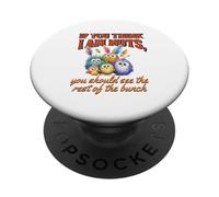 Funny Family Reunion Sarcastic Bird If You Think I Am Nuts PopSockets PopGrip Adesivo