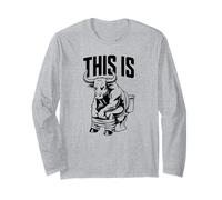 Funny Farm Life Questo è Bull Maglia a Manica