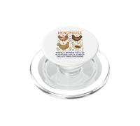 Funny Farming Chickens Gardening Henopause Women PopSockets PopGrip per MagSafe