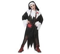 Funny Fashion Costume da ragazza horror suora di Halloween diabolica sorella religiosa Zmbie ragazza