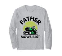 Funny Father Mows Best Maglia a Manica