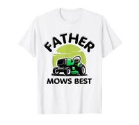 Funny Father Mows Best Maglietta