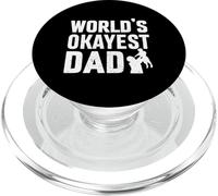 Funny Father World's Okayest Dad PopSockets PopGrip per MagSafe