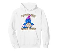 Funny Fathers Day GNOME Graphic for Men Bearded Dragon Dad Felpa con Cappuccio