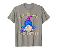 Funny Fathers Day GNOME Graphic for Men Bearded Dragon Dad Maglietta