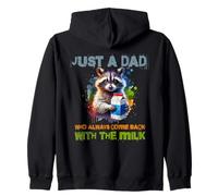 Funny Father's Just a dad who always returned with the Milk Felpa con Cappuccio