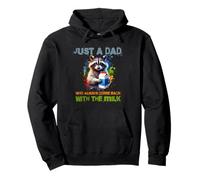 Funny Father's Just a dad who always returned with the Milk Felpa con Cappuccio