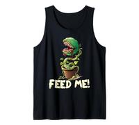 Funny Feed Me Always Hungry Venus Fly Trap Camicia Halloween Canotta