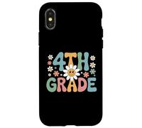 Funny First Day Of School 4th Fourth Grade Custodia per iPhone X/XS