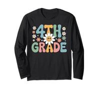 Funny First Day of School 4th Fourth Grade Maglia a Manica