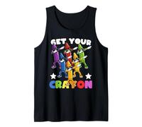Funny First Day of School Get Your Crayon Dabbing Crayons Canotta