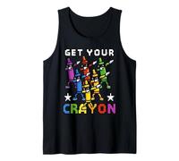 Funny First Day of School Get Your Crayon Dabbing Crayons Canotta