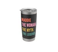 Funny First Name Design for Women - Maddie Bicchiere termico in acciaio inox doppia parete