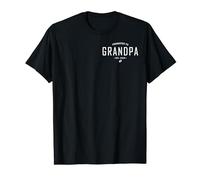 Funny First Time Grandfather Soon To Be Grandpa est 2026 Maglietta