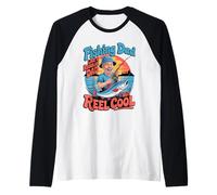 Funny Fishing Dad Like A Regular Dad But Reel Cool Maglia con Maniche Raglan