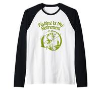 Funny Fishing Is My Retirement Plan Fly Fishing Maglia con Maniche Raglan