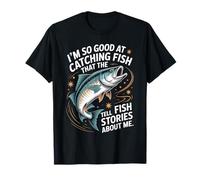 Funny Fishing Quote Big Fish Joke for Angler Humor Fans Maglietta