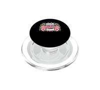 Funny Flamingo Calm The Flock Down Beach Tropical Summer Pun PopSockets PopGrip per MagSafe