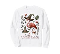 Funny Flamingo Pun Flocking Magical Pagan Wiccan Witch Felpa