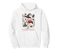 Funny Flamingo Pun Flocking Magical Pagan Wiccan Witch Felpa con Cappuccio