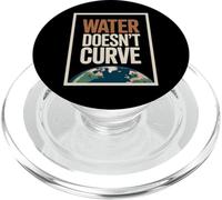 Funny Flat Earth Citazione Acqua non Curve Earth Design PopSockets PopGrip per MagSafe