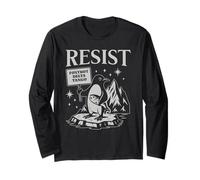 Funny Flippers Up Resist Penguins Protest Against Tariffs Maglia a Manica