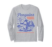 Funny Flippers Up Resist Penguins Protest Against Tariffs Maglia a Manica