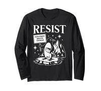 Funny Flippers Up Resist Penguins Protest Against Tariffs Maglia a Manica