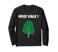 Funny Food Vegetable Minimalist Simple Holy Kale Maglia a Manica