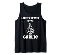 Funny Food Vegetable Quote Life is Better with Garlic Canotta