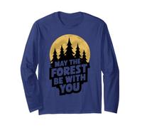 Funny Forest Daying Che la Foresta Sia con Te Maglia a Manica