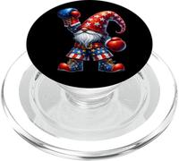 Funny Fourth Of July Boxing Gnome Graphic For Boxing Lovers PopSockets PopGrip per MagSafe