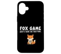 Funny Fox Game Animal Dont Look Game Over Ragazzi Ragazze Bambini Custodia per iPhone 16 Plus