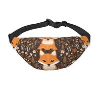 Funny Fox - Marsupio a tracolla grande, alla moda, da viaggio, casual, per ragazzi, adatto per sport, corsa, ciclismo, viaggi, pesca