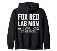 Funny Fox Red Labrador Mom Dog Owner Felpa con Cappuccio