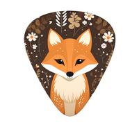 Funny Fox, set di plettri per chitarra, 3 diversi spessori, 12 pezzi per una varietà di strumenti