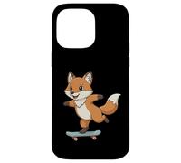 Funny Fox Skater Skateboard Ballerina Zoo Ragazzi Ragazze Custodia per iPhone 14 Pro Max