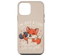Funny Fox Weightlifting guadagna allenamento Custodia per iPhone 12 mini