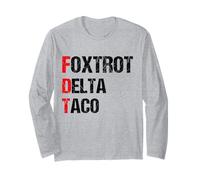 Funny Foxtrot Delta Taco, 4th of July Maglia a Manica