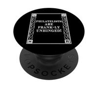 Funny Frank-ly Unhinged Pun Stamp Collecting Collector PopSockets PopGrip Adesivo