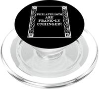 Funny Frank-ly Unhinged Pun Stamp Collecting Collector PopSockets PopGrip per MagSafe
