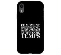 Funny French English Multilingual Bilingual Language Joke Custodia per iPhone XR