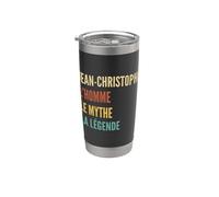 Funny French First Name Design - Jean-Christophe Bicchiere termico in acciaio inox doppia parete