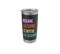 Funny French First Name Design - Roxane Bicchiere termico in acciaio inox doppia parete