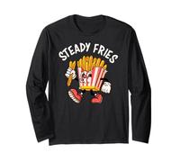 Funny French Fries, Fryday Everyday Foodie, Steady Fries Maglia a Manica